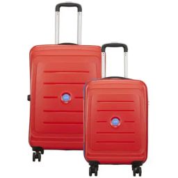 VIP Corsa Red Textured Trolley Bag Pack of 2 - 55 cms & 66 cms-picture-21