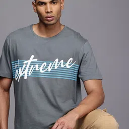 HRX by Hrithik Roshan Men Typography Printed Bio Finish Oversized T-shirt-picture-31