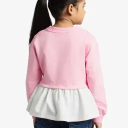 Ed-a-Mamma pink Cotton Regular Solid Sweatshirt image 2