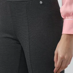 Van Heusen Grey Regular Fit Mid Rise Pants image 5