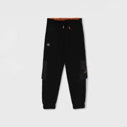 KAPPA Kids Black Cotton Regular Fit Trackpants-image-65