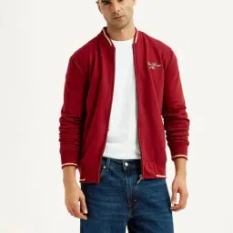 Levi's Red Regular Fit Logo Printed Sweatshirt image 4