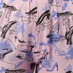 Cation Pink Printed Shirt With Pyjamas image 5