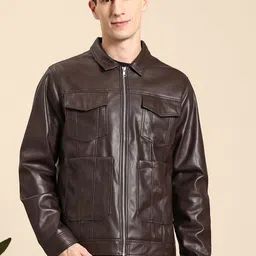 Mast & Harbour Faux Leather Tailored Jacket-picture-23