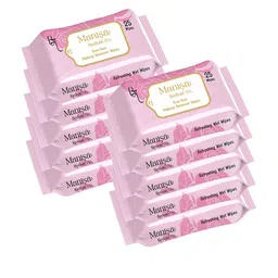 Manisa Beaute Co. Set Of 10 Rose Flush Makeup Remover Wipes - 25 Wipes Each-picture-16