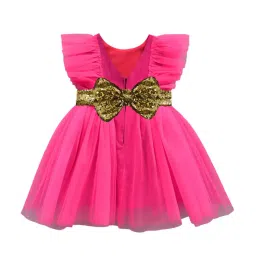 A.T.U.N. Fuchsia Solid Dress image 2