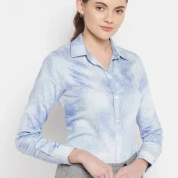 Crozo By Cantabil Blue Printed Shirt image 3