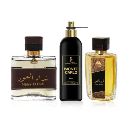 Dorall Collection Oriental Nidaa AI Oud, Monte Carlo Oud & Lahn AI Oud EDT - Pack of 3-picture-32