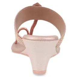 Mochi Women's Rose Gold Toe Ring Wedges image 5