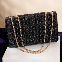 ZEVORA Structured Sling Bag with Quilted-picture-24