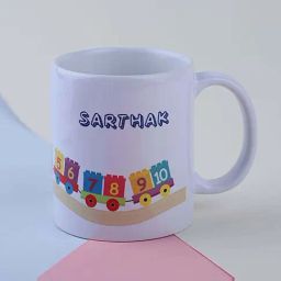 FNP Multicolor Ceramic Personalised Cute Train Mug (325ml)-picture-8