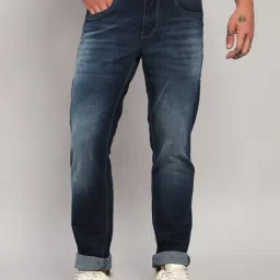 Cantabil Blue Regular Fit Jeans-image-68