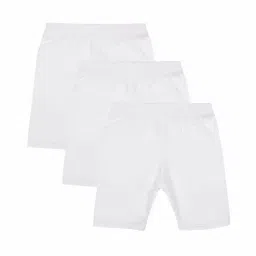 Bodycare Kids White Solid Shorts (Pack Of 3)-picture-15