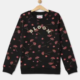 R&B Kids Jet Black Applique Regular Fit Sweatshirt-picture-38