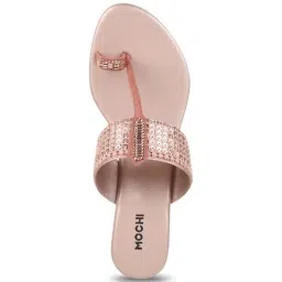 Mochi Women's Rose Gold Toe Ring Wedges image 3
