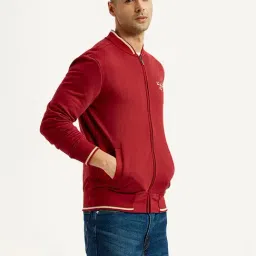 Levi's Red Regular Fit Logo Printed Sweatshirt image 3