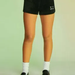 Forever 21 Black Self Pattern Shorts-picture-21