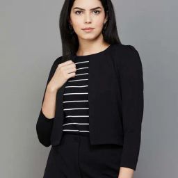Code by Lifestyle Black Plain Shrug-picture-20