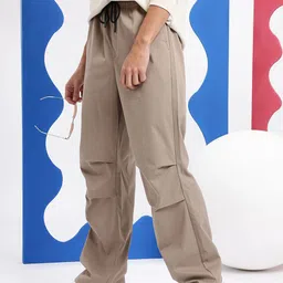 Aeropostale Men Solid Parachute Trousers-picture-0