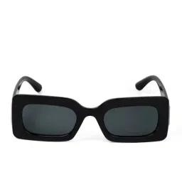 Joker & WItch Pretza Black UV Protection Rectangular Unisex Sunglasses image 4