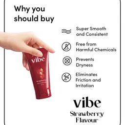 Bold Care Set Of 2 Vibe Strawberry Lube - 50 ml With Ultra Thin Vanilla Condoms - 10 Pcs image 3