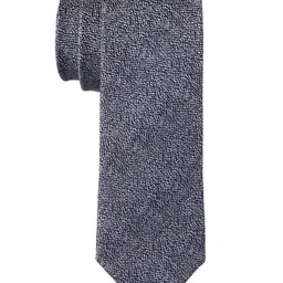 The Tie Hub Men Woven Design Silk Skinny Tie-picture-34