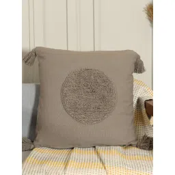 Sashaa World Circle Tufted Cushion Cover (18x18 inches) image 1