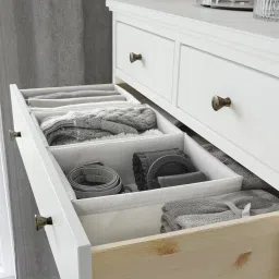 ikea baxna Organiser, grey/white, 26x34x10 cm image 3