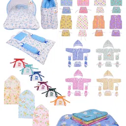 Toddylon New Born Baby Clothes & Bedding Combo Gift Pack - Blue-picture-10