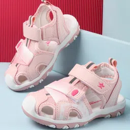 Cute Walk by Babyhug Velcro Closure Sandals - Pink-picture-14