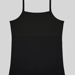 Charm n Cherish Cotton Blend Knit Sleeveless Padded Camisole - Black-picture-35