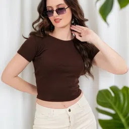 TEEMOODS Women Solid Tank Crop Top-image-78