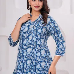 RILAKE Women Paisley Print Ethnic Top image 5