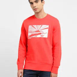 levi's Men's Graphic Print Crew Neck Sweatshirt Red-picture-21