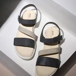 ECCO Leather Flatform Sandals-picture-19