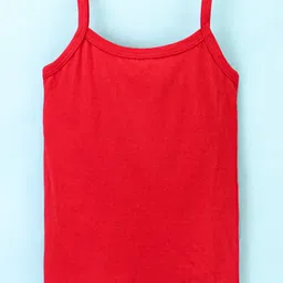 Bodycare Sleeveless Slips Kitty Print Pack of 3 - Peach White & Red image 3
