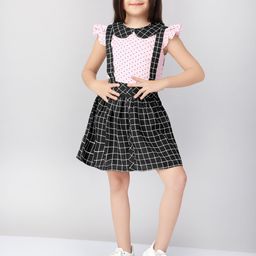 Naughty Ninos Print Peter Pan Collar Flutter Sleeve Crepe Fit & Flare Dress-picture-16