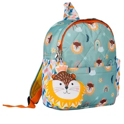 Rosada Fancy Lion Printed Backpack for Kids With Matching Keychain hanging, Waterproof Trendy and Spacious Kids Backpack, Stylish Bag for Kids - Large(13 Inches) image 5