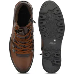 Delize Men's Brown Biker Boots image 3