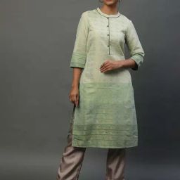 Aurelia Women Green Printed Cotton Blend Kurta-picture-29