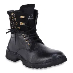 Shences Black Derby Boots-picture-10