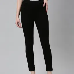 showoffff SHOWOFF Black Denim Slim Fit Mid Rise Jeans image 1