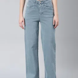 showoffff SHOWOFF Grey Denim Relaxed Fit Mid Rise Jeans image 1