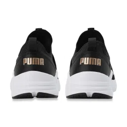Puma Women's Wired Run Slipon Metallics Black Walking Shoes image 5