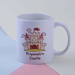 FNP Multicolor Ceramic Personalised Castle Mug (325ml)-picture-1