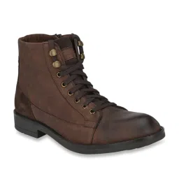 Delize Men's Brown Biker Boots image 1
