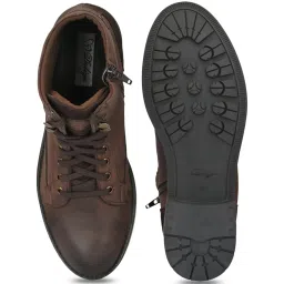 Delize Men's Brown Biker Boots image 3