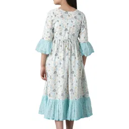 Aurelia Kids White Printed Dress image 2