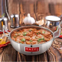 HAZEL Silver Aluminium Kadai (6000 ml) - Set of 1 image 1