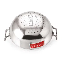 HAZEL Silver Aluminium Kadai (6000 ml) - Set of 1 image 5